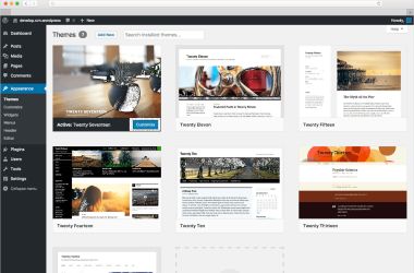 WordPress kotisivut