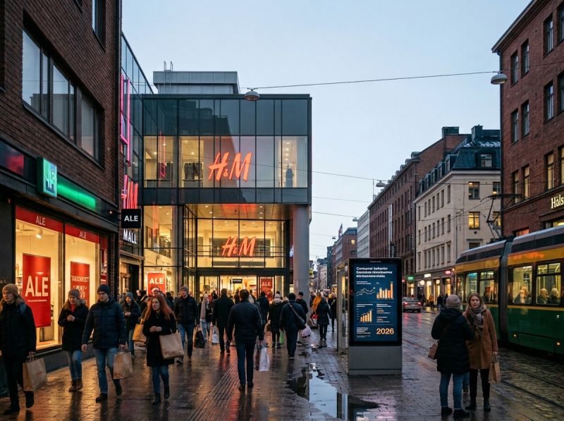 Kiireinen katu syysiltana