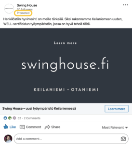 LinkedIn-mainonta